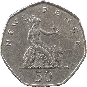 1969 50p coin