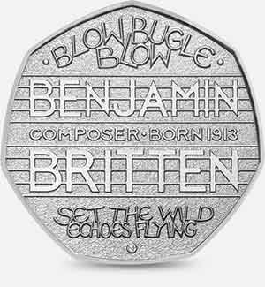 Benjamin Britten 50p