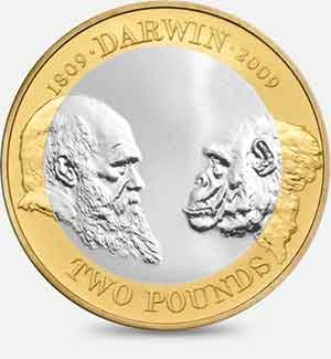 Darwin Two Pound Coins