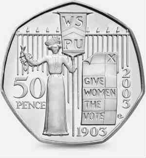 Give Women the vote 50p